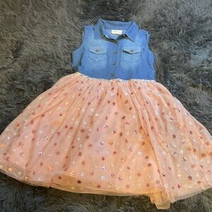 Rare Editions Blue and Pink Kids Dress
